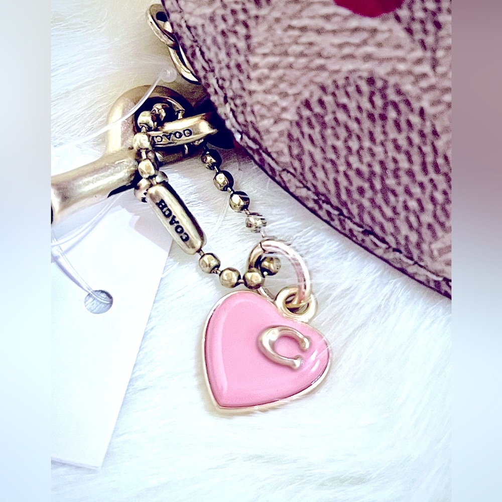 Last one! Coach Heart Love Zipper Coin Purse - Picture 2 of 4